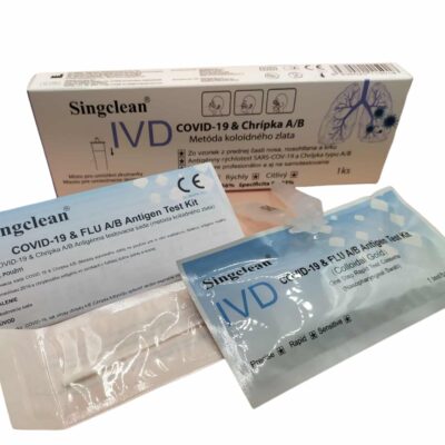 Test 2v1 Covid-19/Chrípka typu A/B Singclean IVD