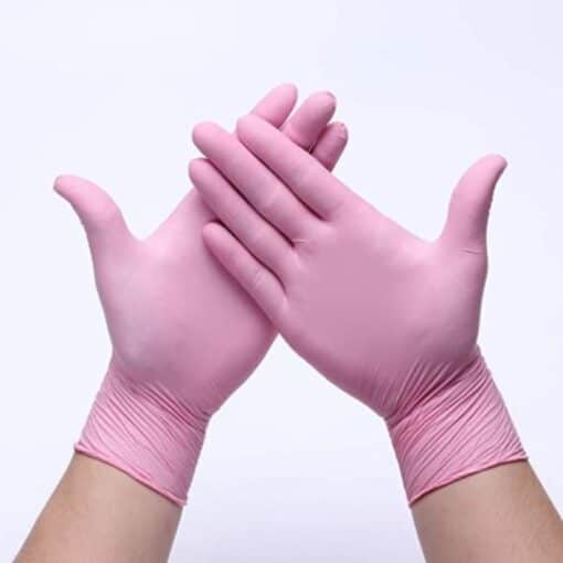 Nitrilové rukavice RUŽOVÉ veľkosť XS, S, M, L, XL